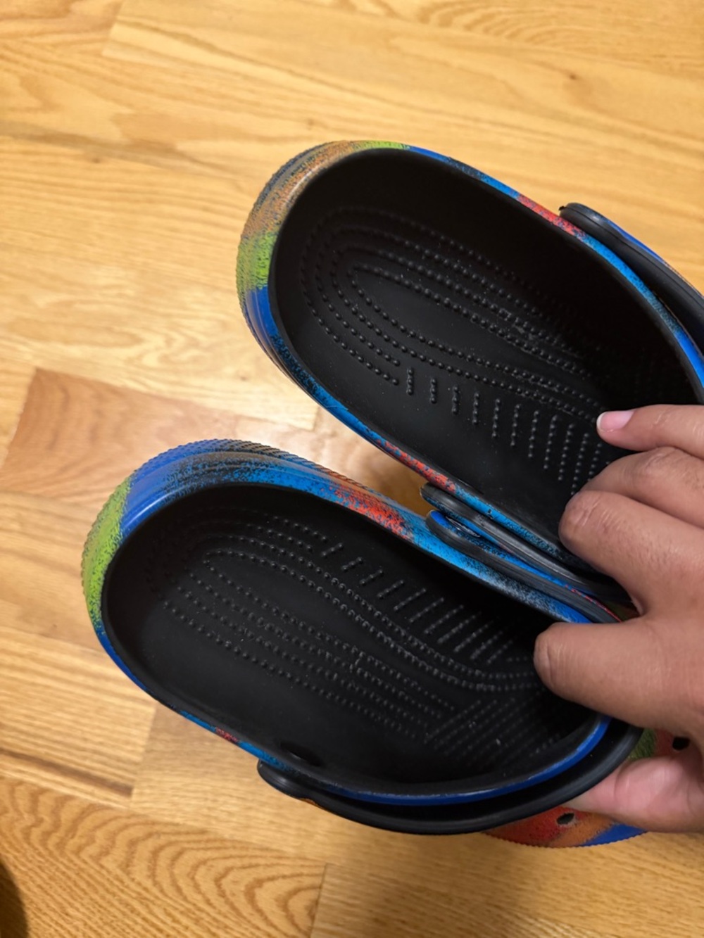Blue Multi-Color Crocs - Picture 3 of 5